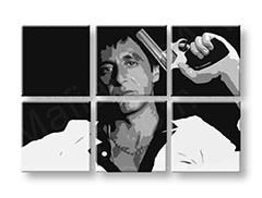 Ručne maľovaný POP Art obraz Scarface - AL PACINO