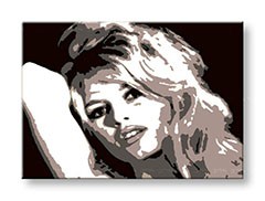 Ručne maľovaný POP Art obraz Brigitte Bardot  bar