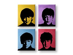 Ručne maľovaný POP Art obraz Beatles