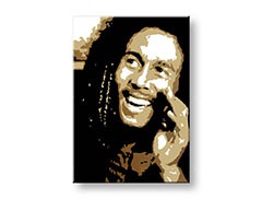 Ručne maľovaný POP Art obraz Bob Marley