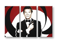 Ručne maľovaný POP Art obraz James Bond 3 dielny  bond
