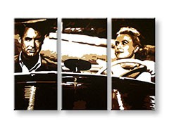 Ručne maľovaný POP Art obraz James Bond 3 dielny  bond1