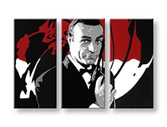 Ručne maľovaný POP Art obraz James Bond