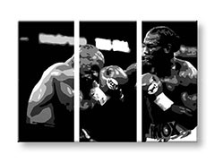 Ručne maľovaný POP Art obraz Tyson vs. Lewis