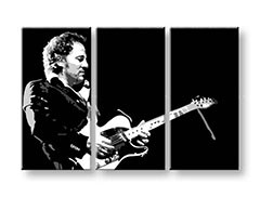 Ručne maľovaný POP Art obraz Bruce Springsteen 3 dielny  bs