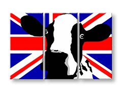 Ručne maľovaný POP Art obraz Cow