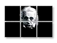 Ručne maľovaný POP Art obraz Einstein