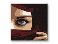 Ručne maľovaný POP Art obraz Eye