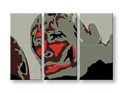 Ručne maľovaný POP Art obraz Ian Brown 3 dielny  ibb