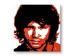 Ručne maľovaný POP Art obraz Jim Morrison