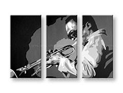 Ručne maľovaný POP Art obraz Miles Davis