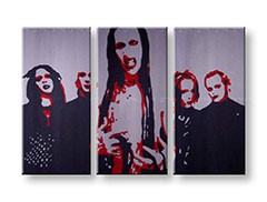 Ručne maľovaný POP Art obraz Marilyn Manson