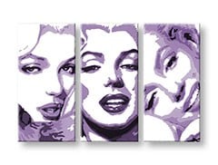 Ručne maľovaný POP Art obraz Marilyn MONROE 3 dielny  mon4