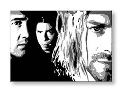 Ručne maľovaný POP Art obraz Nirvana  nir