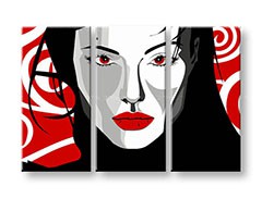 Ručne maľovaný POP Art obraz Nice WOMAN