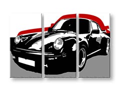 Ručne maľovaný POP Art obraz PORSCHE 911