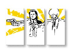 Ručne maľovaný POP Art obraz Pulp Fiction