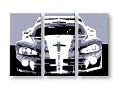 Ručne maľovaný POP Art obraz Dodge Viper GTS 3 dielny  vip