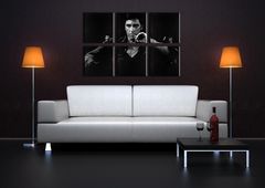 Malovaný POP ART obraz na stěnu SCARFACE-AL PACINO 210x140 cm