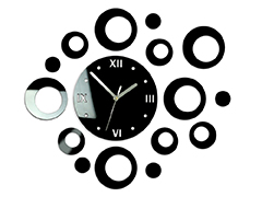 Moderné nástenné hodiny RINGS 