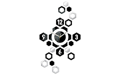 Moderné nástenné hodiny HEXAGON 