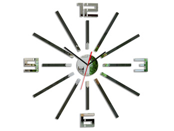 Moderné nástenné hodiny SHEEN WENGE wenge