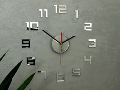 Moderné nástenné hodiny DIGI MIRROR 