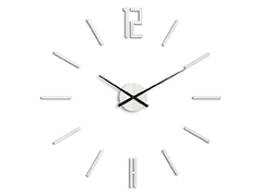Moderné nástenné hodiny CARLO WHITE white