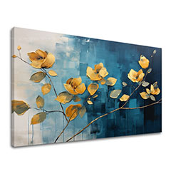 Nadčasová elegancia na plátne Abstraktné kvety v modernom svete | 40x60 cm