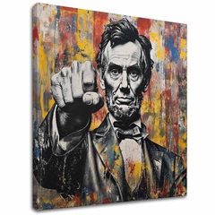 Obraz Abraham Lincoln - Sila histórie | 100% originál domaľovaný akrylom