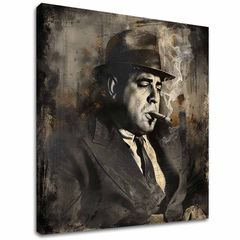 Obraz Al Capone - Dym a moc | 100% originál domaľovaný akrylom