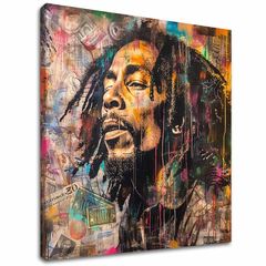 Obraz Bob Marley - Reggae umelec | 100% originál domaľovaný akrylom
