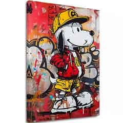 Obraz Cool Snoopy na plátne | Maľovaná štruktúra