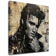 Obraz Elvis Presley - Rockový génius | 100% originál domaľovaný akrylom
