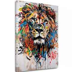 Obraz Graffiti Lion | Talianske plátno