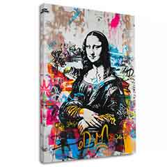 Obraz Graffiti Mona na plátne | Akrylové detaily