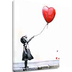 Obraz Heart Balloon Girl | Talianske plátno