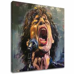 Obraz Mick Jagger - Legenda na pódiu | 100% originál domaľovaný akrylom