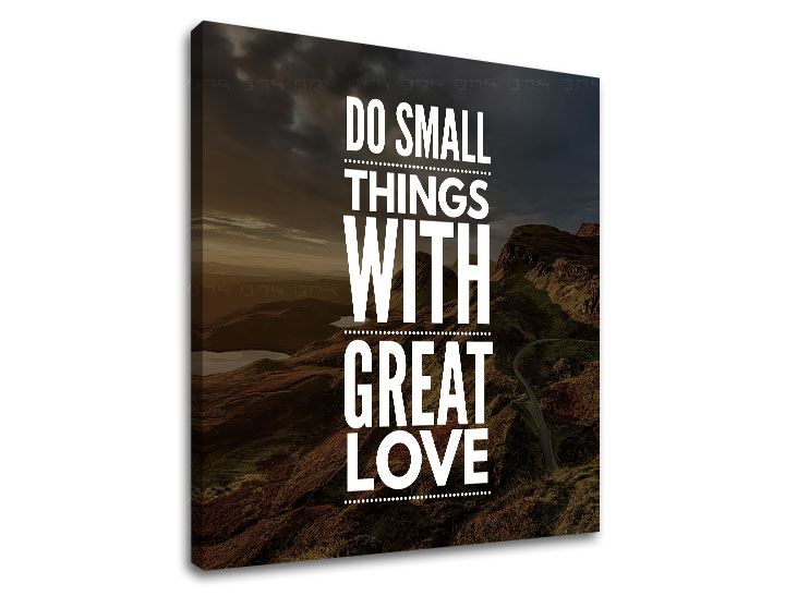 E-shop Motivačný obraz na stenu Do small things_001