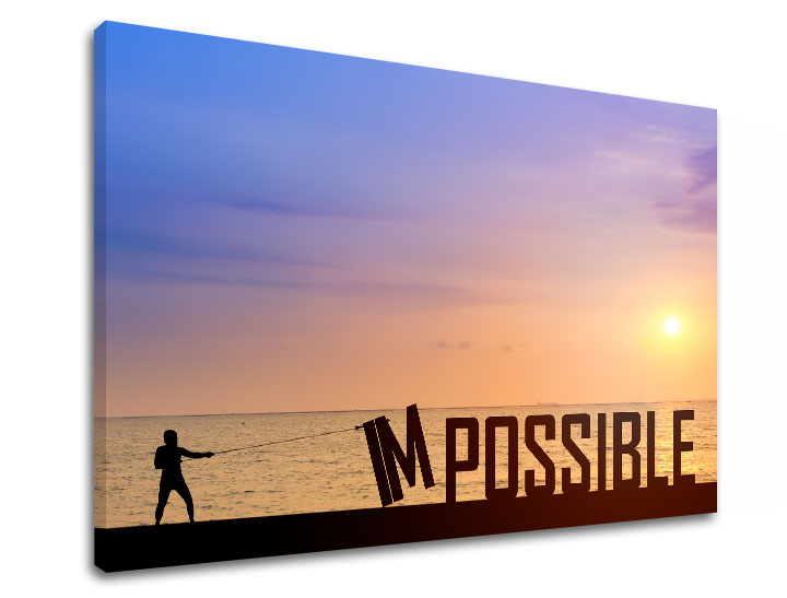 E-shop Motivačný obraz na stenu Impossible