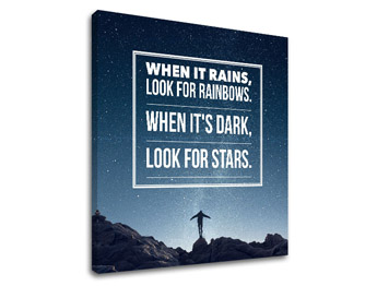 Motivačný obraz na stenu When it rains