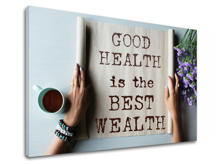 E-shop Motivačný obraz na stenu Good health