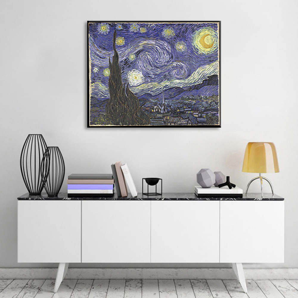 E-shop Obraz na plátne Vincent van Gogh - Hviezdna noc