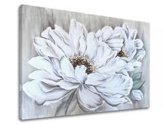 Obraz na plátne JEMNÉ BIELE KVETY  Zľava 60 % 70x50 cm