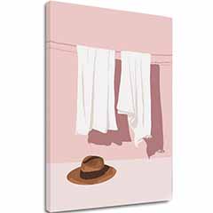 Obraz na plátne Pastelová Bielizeň - Moderný Motív