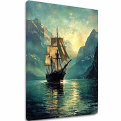 Obraz na plátne Plachetnica - Romantická Dekorácia