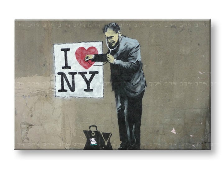 E-shop Obraz na plátne Street ART – Banksy 80x120 cm