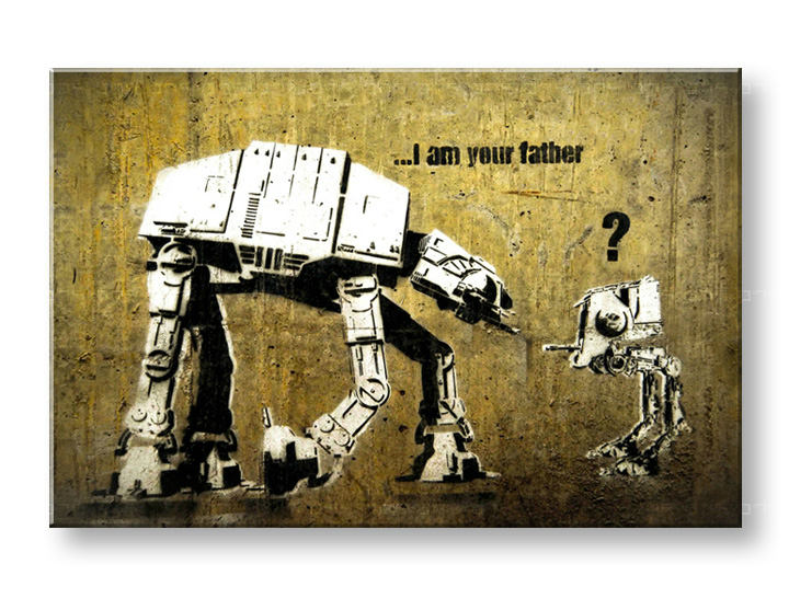 Obraz na plátne Street ART – Banksy 80x120 cm