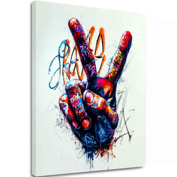 Obraz Peace Hand | Talianske plátno | 80x100