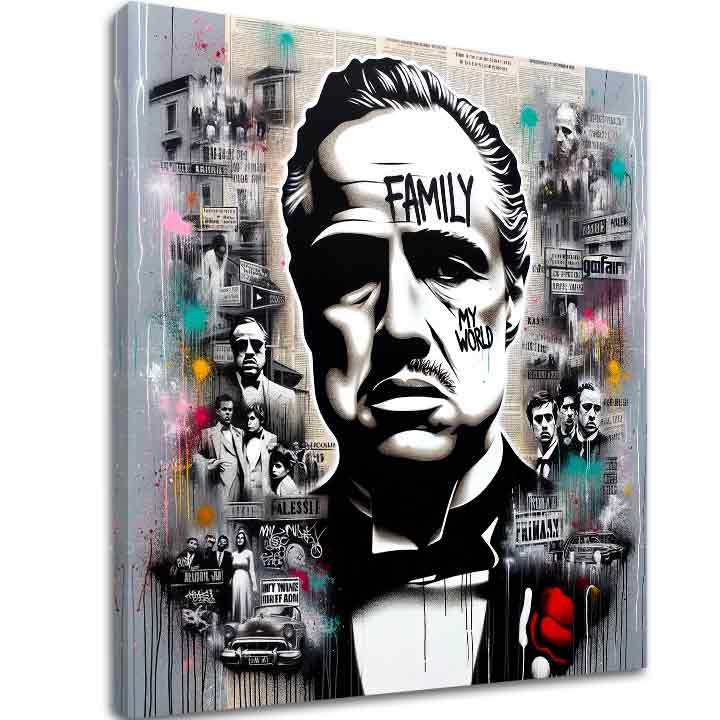 Obraz The Godfather - Mafiánsky Boss 60x60 cm